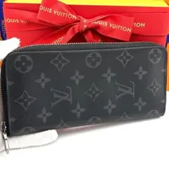 ☆美品☆ルイヴィトン 長財布 モノグラムエクリプス ジッピーウォレット メンズ