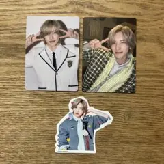 道枝駿佑 HARD WORK ファミクラ盤 通常盤 特典 トレカ シール セット