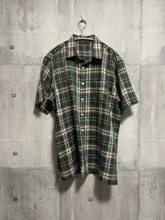 《美品》DAKS♡半袖リネンシャツ　チェック柄のサムネイル