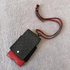 美品⭐︎ MICHAEL KORS スマホ　携帯ケース　黒　赤