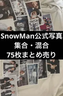 SnowMan 集合 混合 公式写真まとめ売り