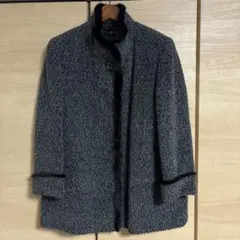 St.ALMEIDA アルパカ　ミンクファー　グレー カジュアルコート