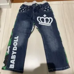 新品　ミッキー　デニム　パンツ　100cm BABYDOLL ベビド