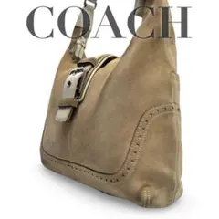【良品】vintage Coach hampton suede hobo Y2K