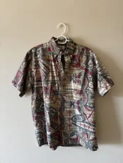 値下げ中　【名作】レインスプーナー アロハシャツ 総柄 ボタンダウン 民族柄