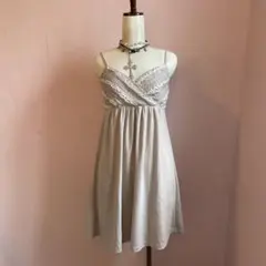 キラキラフリルデザインキャミワンピース 　フェアリーグランジ　姫系　00s'