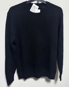 ユニクロ UNIQLO カシミヤクルーネックセーター 478543 M ブラック