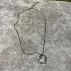 ハート型ペンダントネックレス メッキ
