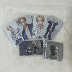 INI 池崎理人 EXHIBITION トレカ スクエア缶バッジ