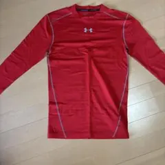 UNDER ARMOUR アンダーシャツ 長袖 レッド LG