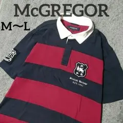 良品 ✨️ McGREGOR ポロシャツ ラガーシャツ ワッペン M〜L