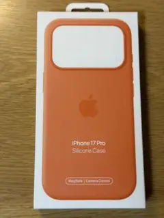 【純正】Apple iPhone17pro シリコンケーン オレンジ