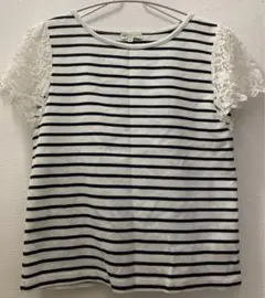 アースミュージック&エコロジー　ボーダートップスSサイズ