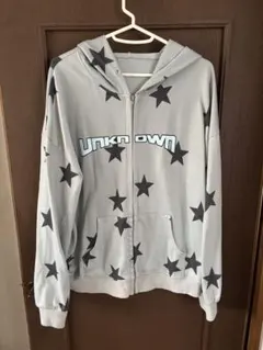 水色 星柄 Unknown パーカー