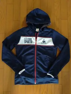 LE COQ SPORTIF フード付きジャケット ネイビーS