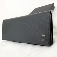 【未使用品】dunhill 長財布 サイドカー ガンメタ ブラック 本革 箱付きのサムネイル