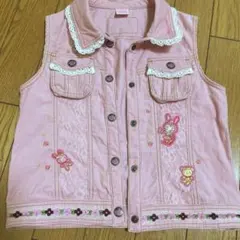 美品　平成レトロ　メゾピアノmezzopiano ベリエちゃんコーディロイベスト