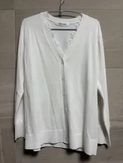 LOUNIE レースドッキングニットカーディガン