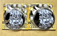 ONE PIECE 黄金缶バッジコレクション　第2弾　キッド　2点セット