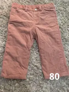 ファミリア　ピンクコーデュロイパンツ80