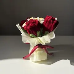 モールフラワー ハンドメイド 練習中 バラ 薔薇 ブーケ 訳あり