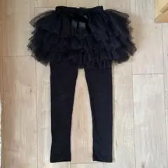 フリル付きブラックスカートレギンス 100cm~