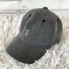 状態良 ビームスハート キャップ ロゴ刺繍 グレー beams 34