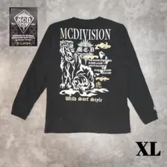 MCD 刺繍 Tシャツ XL タイガー ロング Y2K ブラック お兄系のサムネイル