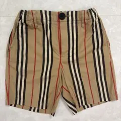 BURBERRY キッズ ストライプ柄 ハーフパンツ