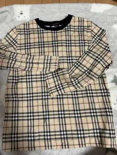 BURBERRY チェック柄 長袖カットソー 120A