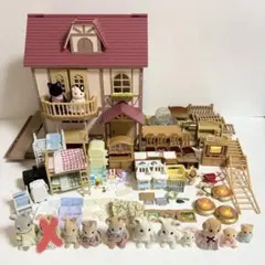 シルバニアファミリー ☆ まとめ売り 車付き ひつじ1体刻印付き ネコ 