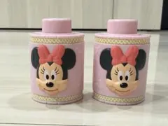 ディズニー ガチャ ミニーマウス フィギュア 2個セット 口が開く 重ねられる