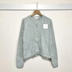 【新品未使用】バーンサイドアベニュー リブ ニット メランジ カーディガン