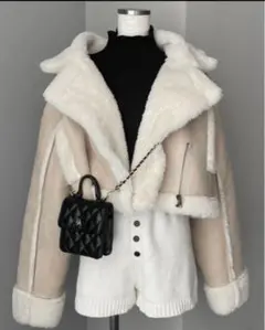 ショート丈 ムートンコート