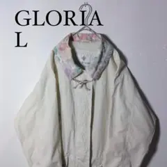 90s モッズコート　ブルゾン　US古着　コットン　ホワイト