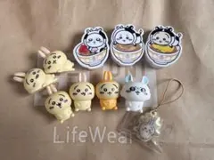 ちいかわ　インテリアミニフィギュア　うさぎ　モモンガ　吉野家　マグネット