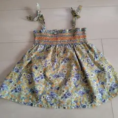 petit main 花柄タンクトップ 70