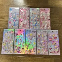 大量！ グリッター　シャカシャカ　立体シール　3Dシール　 10枚セット