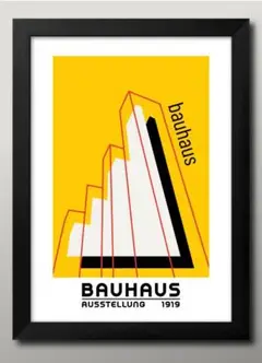 16066■ポスター アート 絵画『バウハウス　BAUHAUS』A3 マット紙