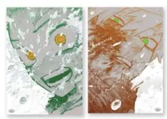 ヒロアカ原画展 緑谷出久 爆豪勝己 ポスター2枚セットThe Beginning