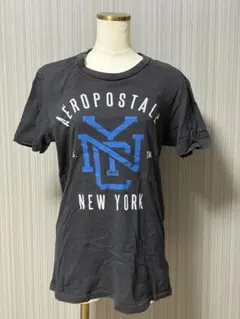【AEROPOSTALE】NYC プリントTシャツ ダークグレー XS