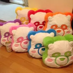 【新品☆】☆AAA えーパンダ ふさふさ フェイスクッション 全7種セット ☆