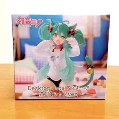 【新品・未開封】初音ミク　Desktop Cute フィギュア　猫耳Tシャツ★