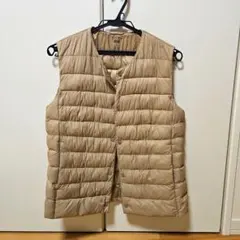 【最終値下】ベージュ ダウンベスト パフテックジャケット UNIQLO