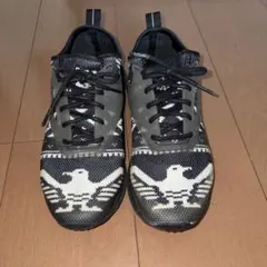 Reebok スニーカー DMXFOAM ブラック ホワイト　カウチン　24.0