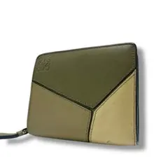 【極美品】LOEWE COMPACT ZIP WALLET グリーン リピート 極美品】LOEWE COMPACT ZIP WALLET グリーン リピート - メルカリ
