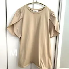OPAQUE.CLIP チューリップスリーブカットソー　ベージュのサムネイル