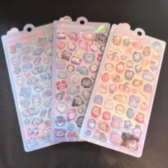 ボンボンドロップシール　キャラクターシール 3枚セット