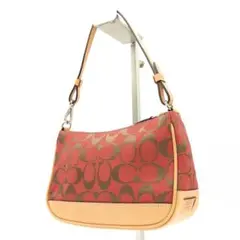 【美品】COACH シグネチャー ワンショルダー アクセサリーポーチ 6094