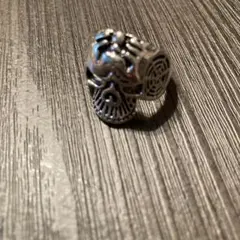 s*︎様 【1945】新品 スカルデザイン シルバー調 リング 20号